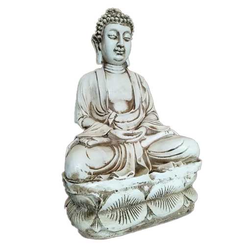 Buda Meditando Sobre Pedestal Grande